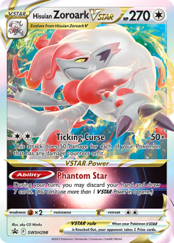 Hisuian Zoroark VSTAR #SWSH298 SWSH Black Star Promos