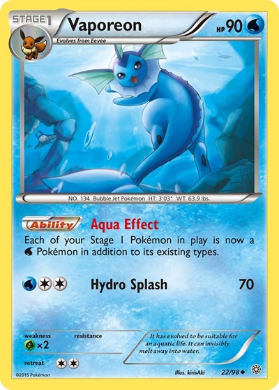 Vaporeon #22 XY - Ancient Origins