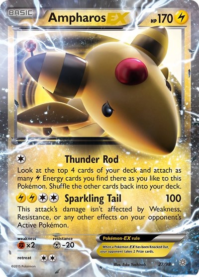 Ampharos EX #27 XY - Ancient Origins