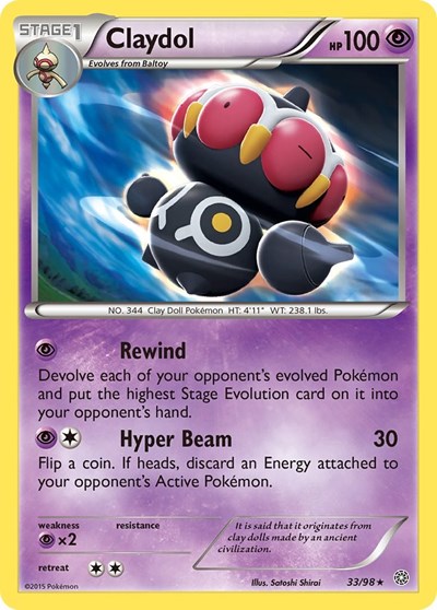 Claydol #33 XY - Ancient Origins