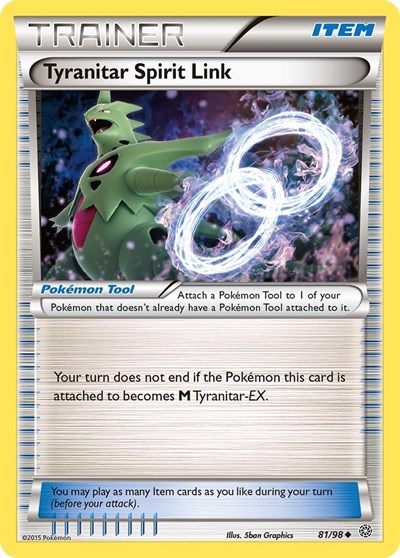 Tyranitar Spirit Link #81 XY - Ancient Origins
