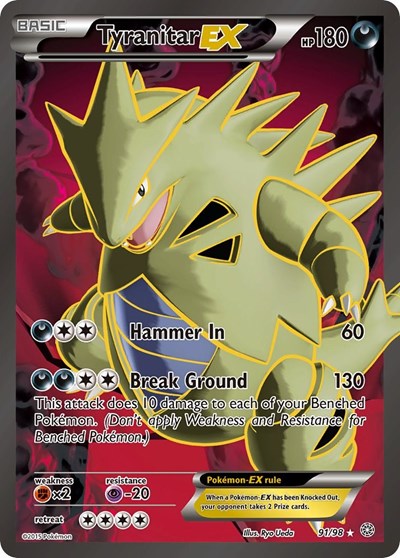 Tyranitar EX #91 XY - Ancient Origins