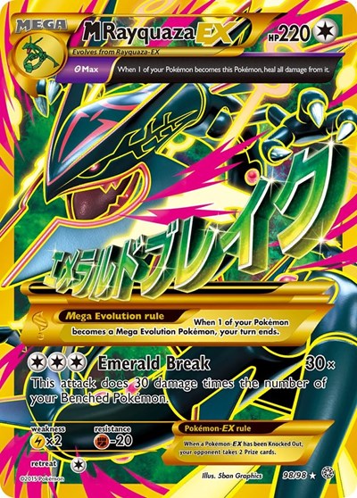 M Rayquaza EX #98 XY - Ancient Origins