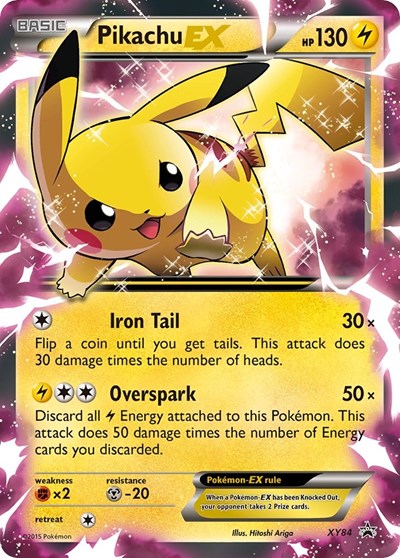 Pikachu EX #XY84 XY Promos