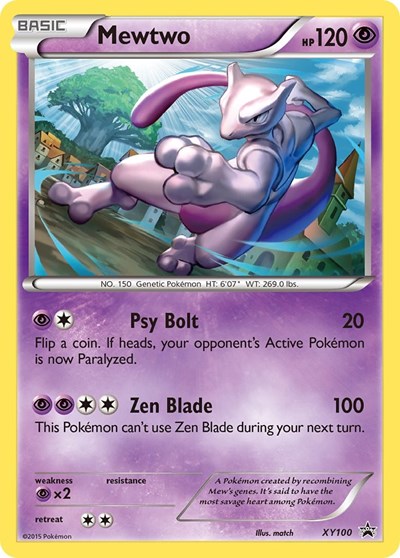Mewtwo #XY100 XY Promos