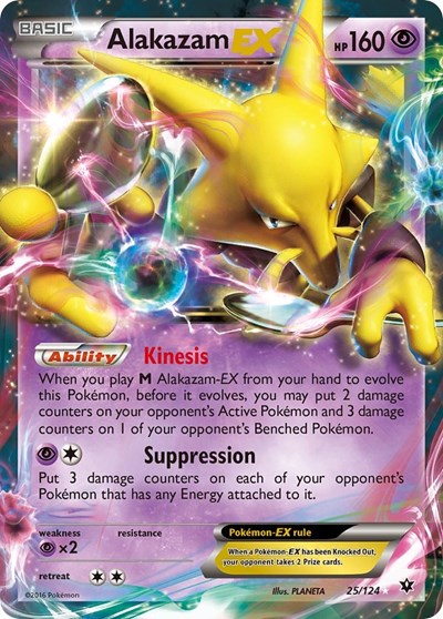Alakazam EX #25 XY - Fates Collide