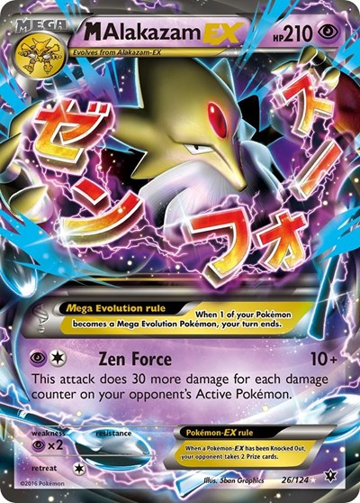 M Alakazam EX #26 XY - Fates Collide