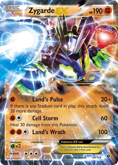 Zygarde EX #54 XY - Fates Collide