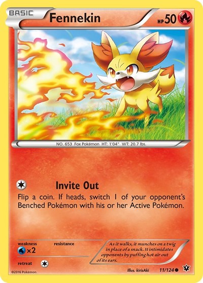 Fennekin #11 XY - Fates Collide