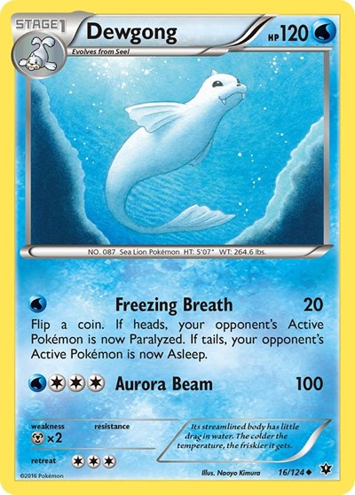 Dewgong #16 XY - Fates Collide