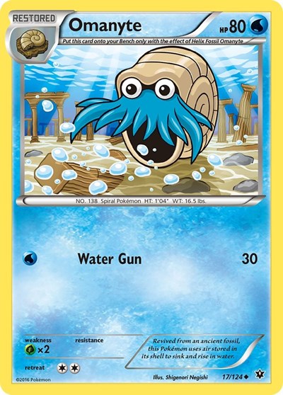 Omanyte #17 XY - Fates Collide