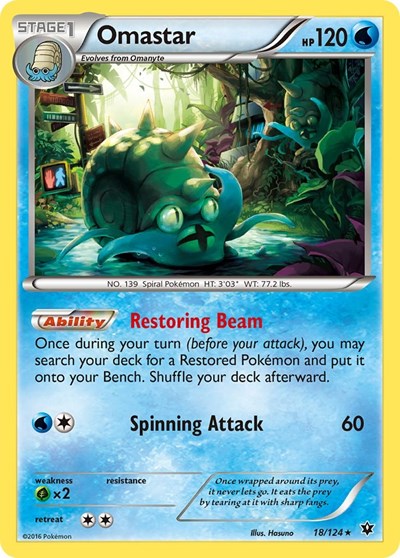 Omastar #18 XY - Fates Collide
