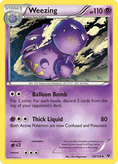 Weezing #28 XY - Fates Collide