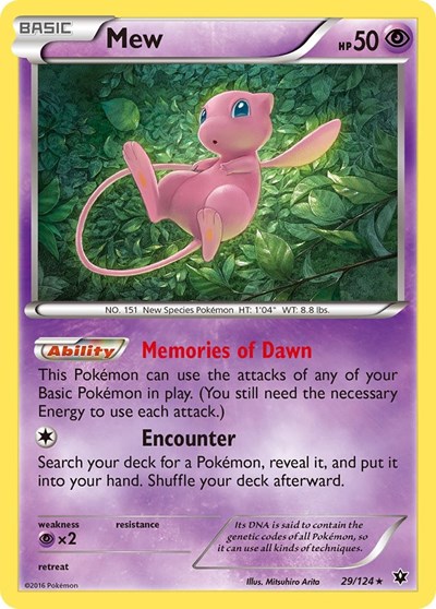 Mew #29 XY - Fates Collide