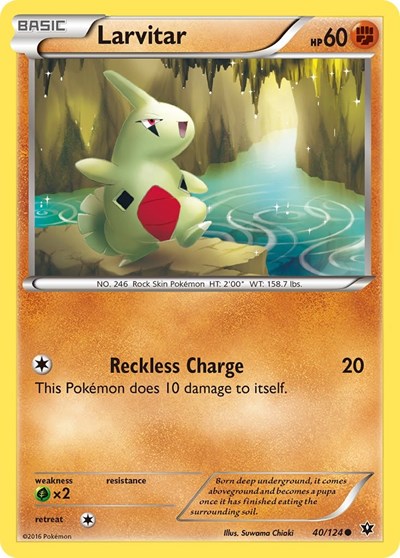 Larvitar #40 XY - Fates Collide