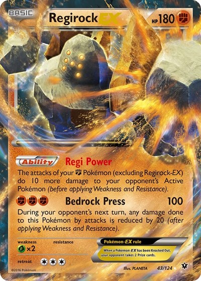 Regirock EX #43 XY - Fates Collide