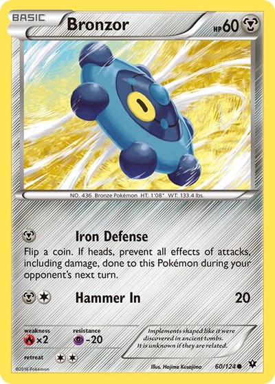 Bronzor #60 XY - Fates Collide