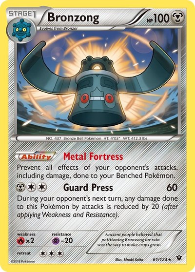 Bronzong #61 XY - Fates Collide