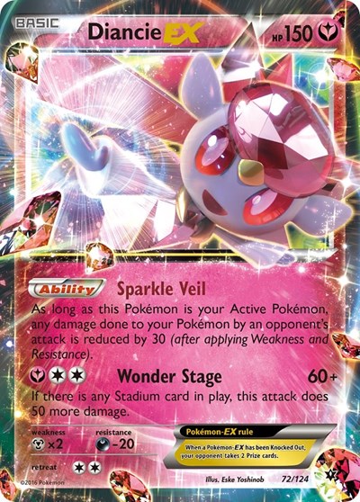 Diancie EX #72 XY - Fates Collide