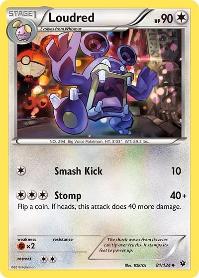 Loudred #81 XY - Fates Collide