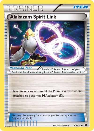 Alakazam Spirit Link #90 XY - Fates Collide
