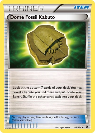 Dome Fossil Kabuto #96 XY - Fates Collide