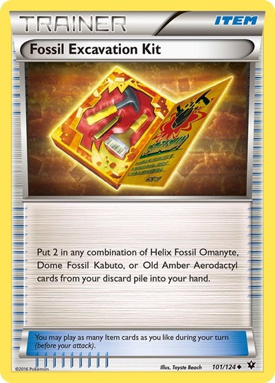 Fossil Excavation Kit #101 XY - Fates Collide