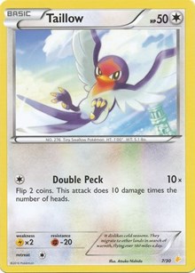 Taillow #7 XY Trainer Kit: Pikachu Libre & Suicune
