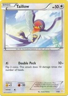 Taillow #7 XY Trainer Kit: Pikachu Libre & Suicune