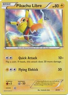 Pikachu Libre #30 XY Trainer Kit: Pikachu Libre & Suicune