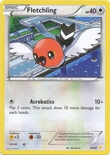 Fletchling XY Trainer Kit: Pikachu Libre & Suicune #16
