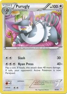 Purugly #19 XY Trainer Kit: Pikachu Libre & Suicune
