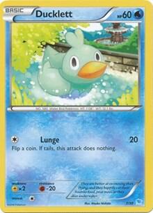 Ducklett #7 XY Trainer Kit: Pikachu Libre & Suicune