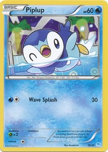Piplup #16 XY Trainer Kit: Pikachu Libre & Suicune
