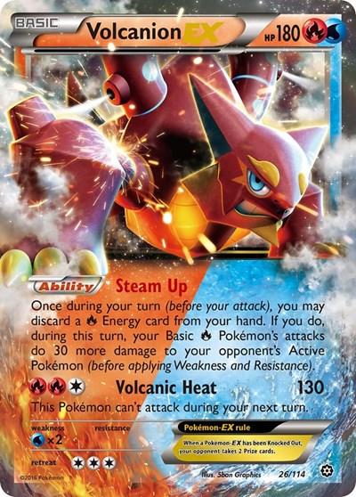 Volcanion EX #26 XY - Steam Siege