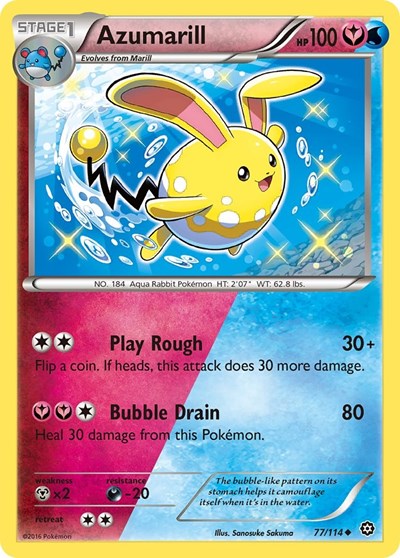 Azumarill #77 XY - Steam Siege