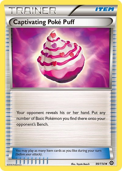 Captivating Poke Puff #99 XY - Steam Siege