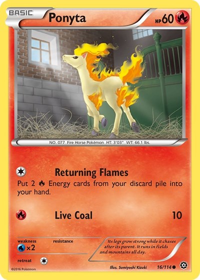Ponyta #16 XY - Steam Siege