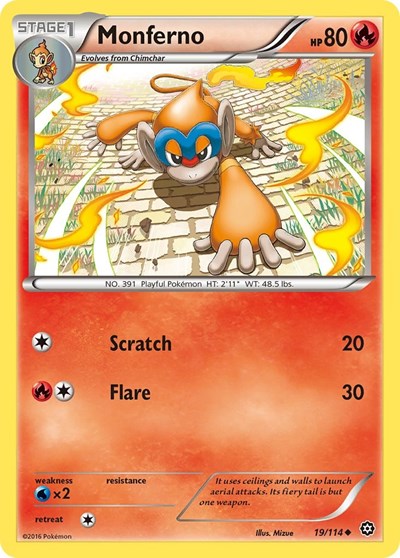Monferno #19 XY - Steam Siege
