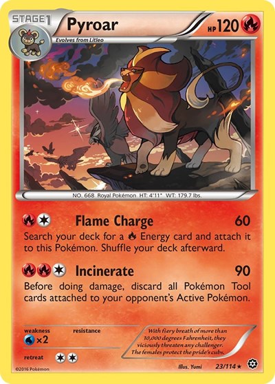 Pyroar #23 XY - Steam Siege