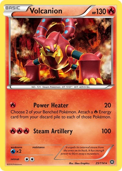 Volcanion #25 XY - Steam Siege