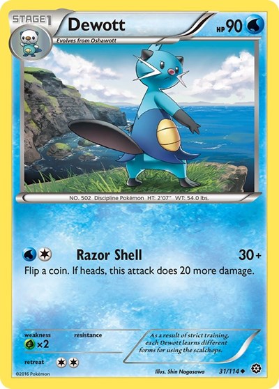 Dewott #31 XY - Steam Siege