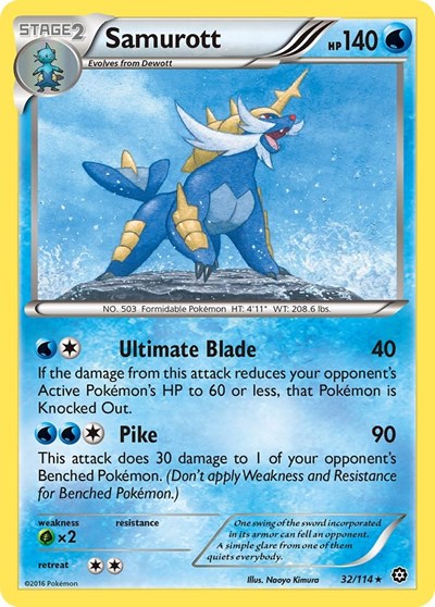 Samurott #32 XY - Steam Siege