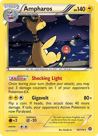 Ampharos #40 XY - Steam Siege