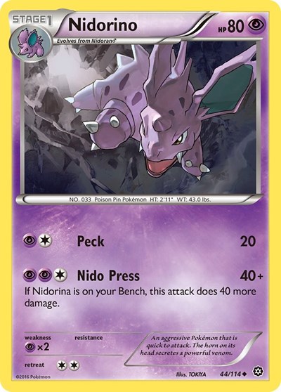 Nidorino #44 XY - Steam Siege