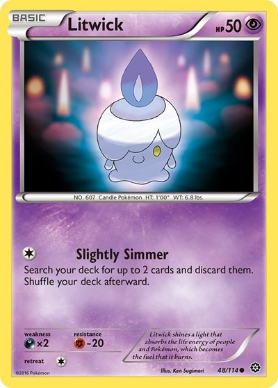 Litwick #48 XY - Steam Siege