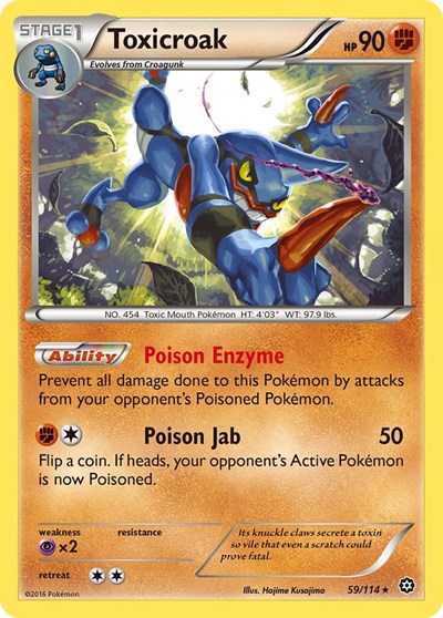 Toxicroak #59 XY - Steam Siege