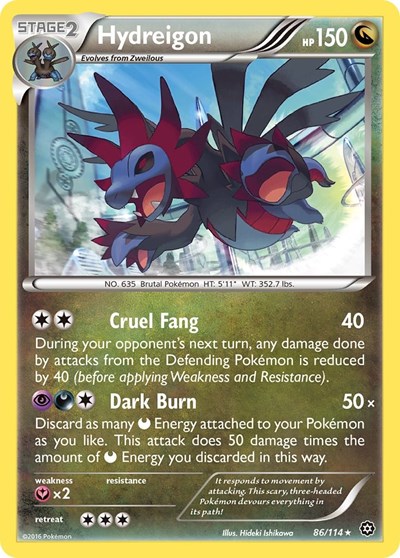 Hydreigon #86 XY - Steam Siege