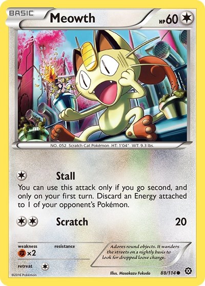 Meowth #88 XY - Steam Siege