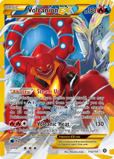 Volcanion EX #115 XY - Steam Siege